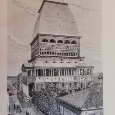 1875 Mole Antonelliana in costruzione